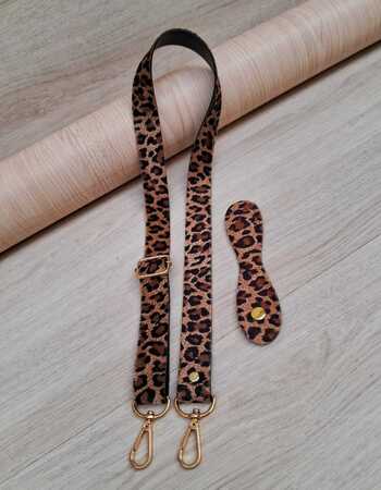 imagem Kit Animal Print - Onça com Fecho - Dourado